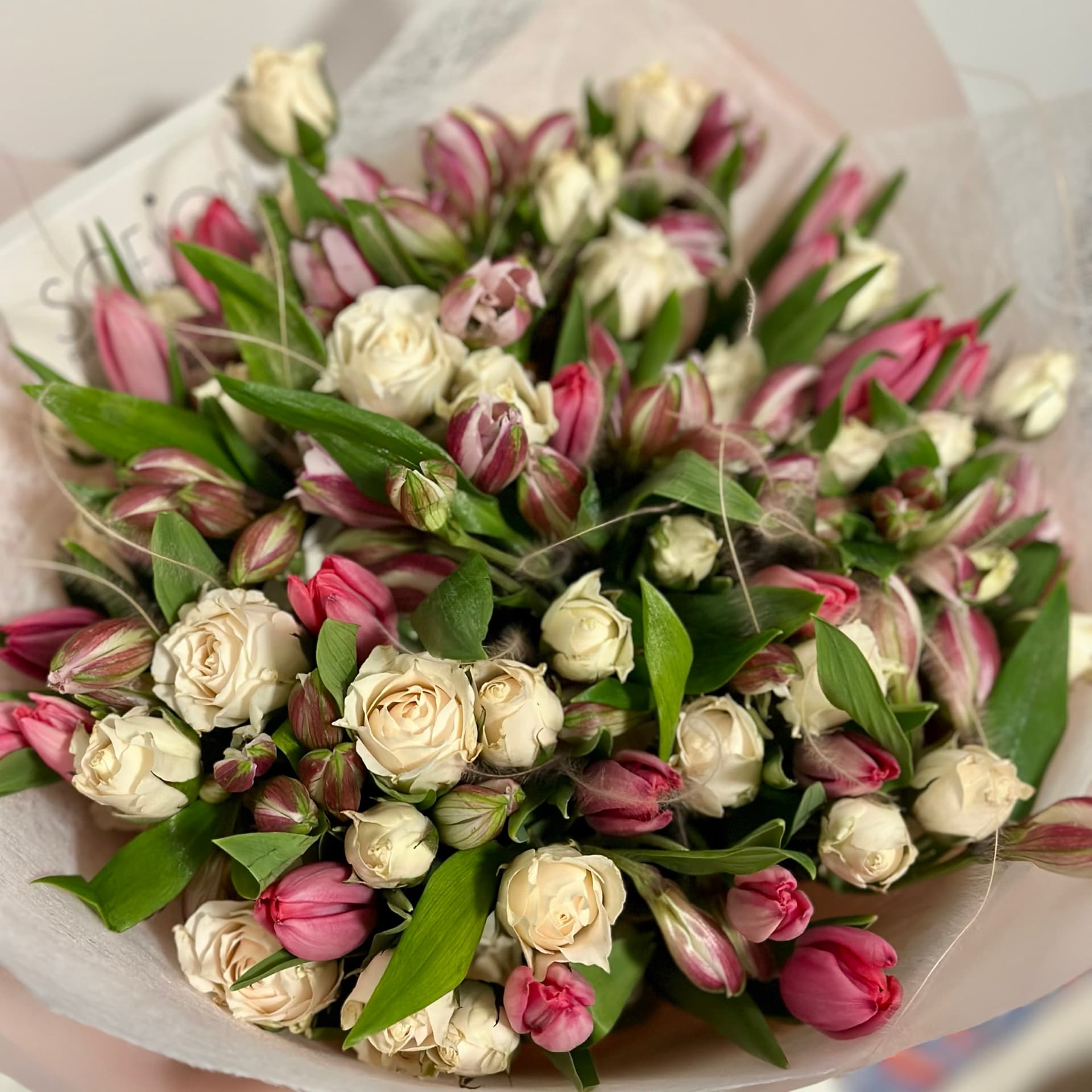 Tulips and roses