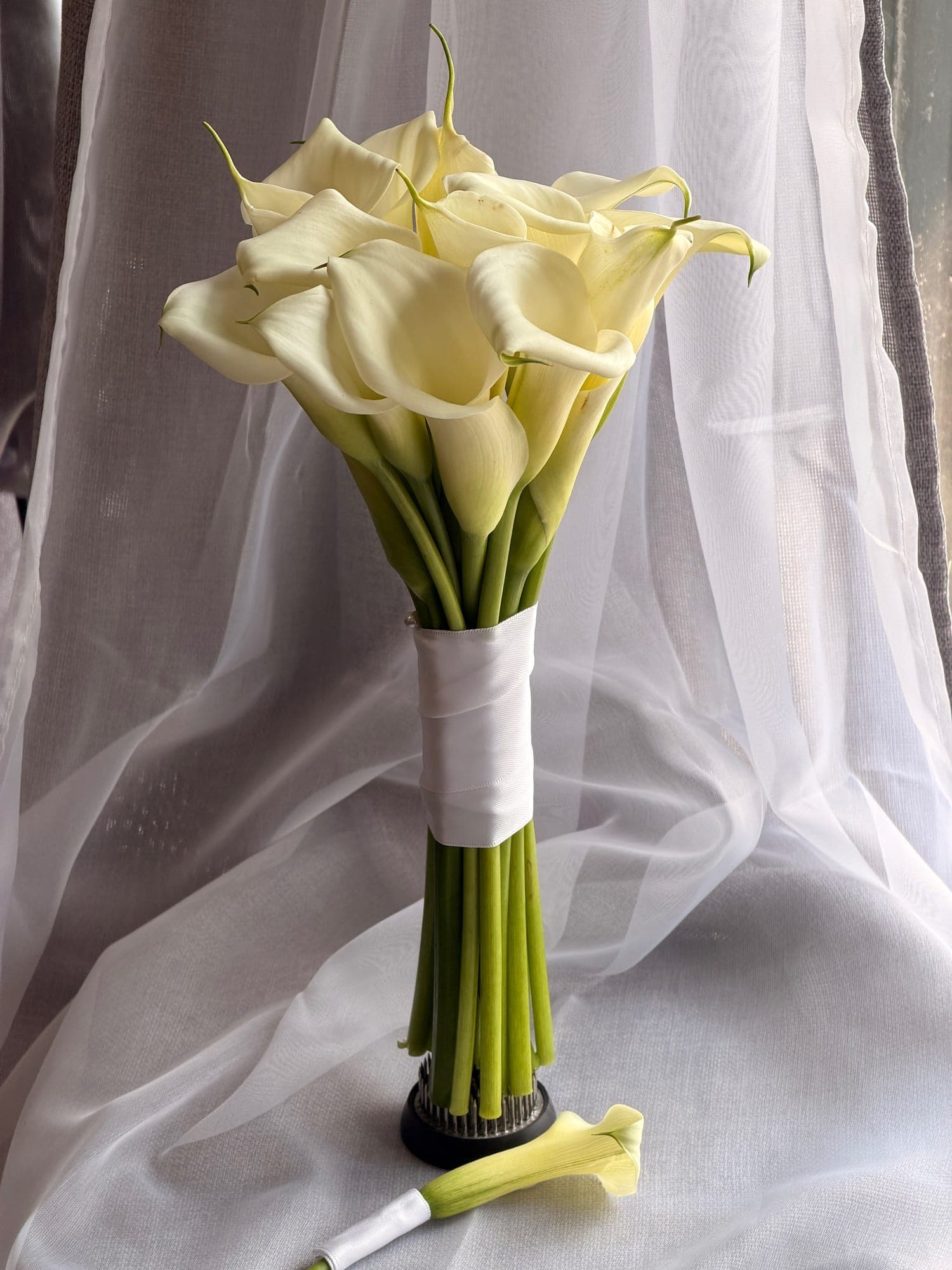 Calla lilies wedding bouquet — calla lilies, Sofiori Calgary