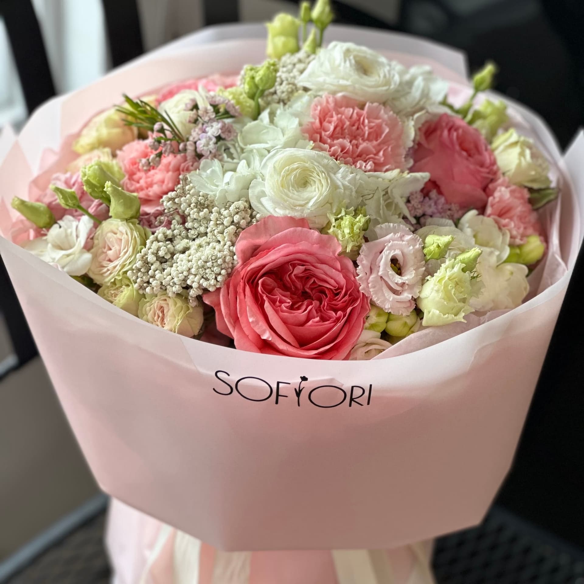 Hydrangeas and Ranunculus