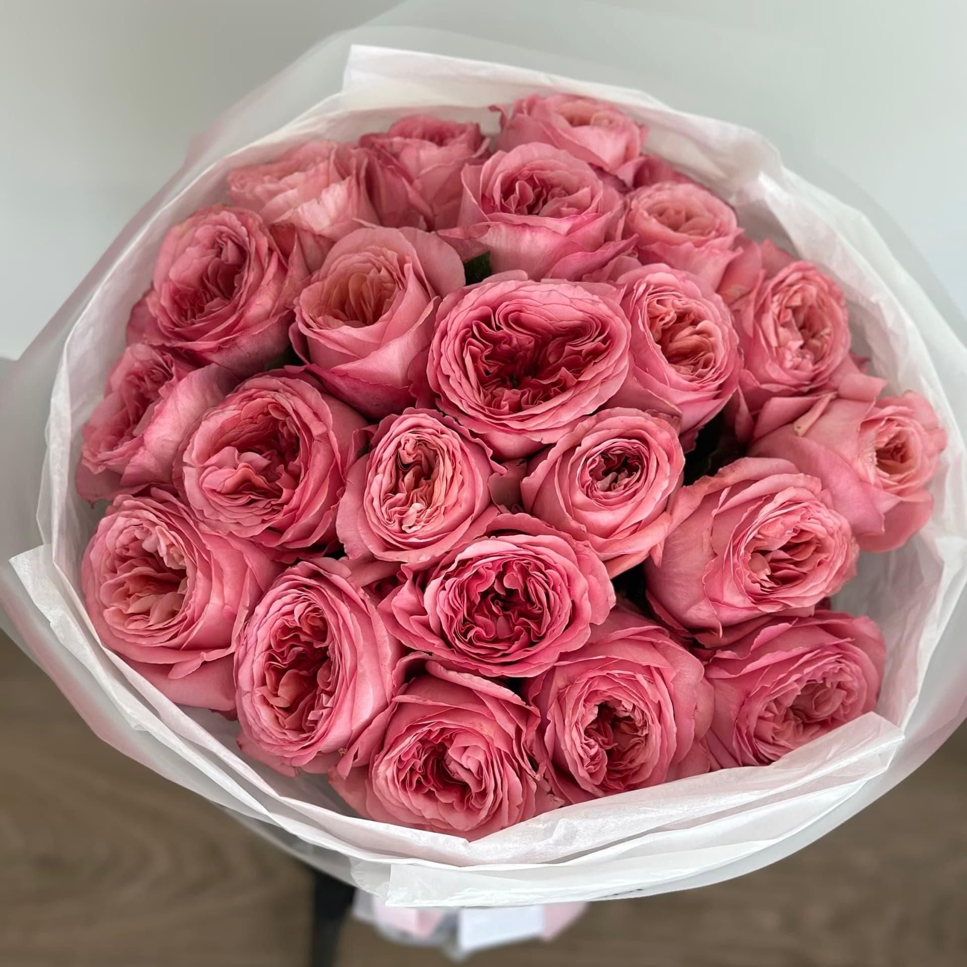 24 Pink Garden Roses — photo 4