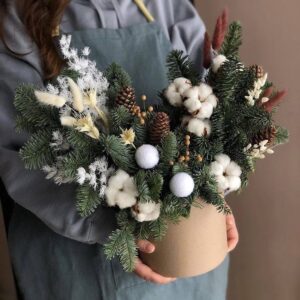 Perfect Evergreen Bouquet for Holiday Decor