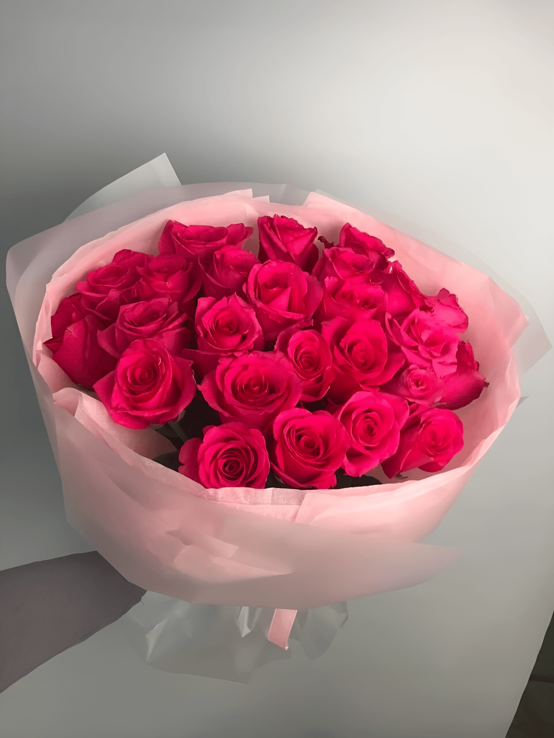 24 Pink Roses Bouquet